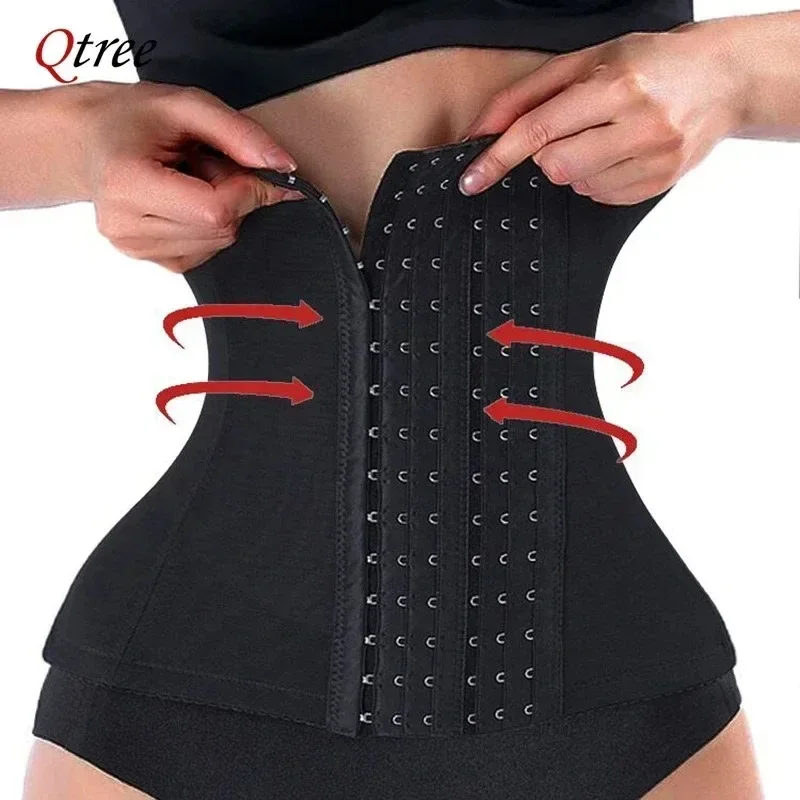 Shapewear Bodysuit Firm - Qtree Jurk Afslanken Taille Trainer Riem