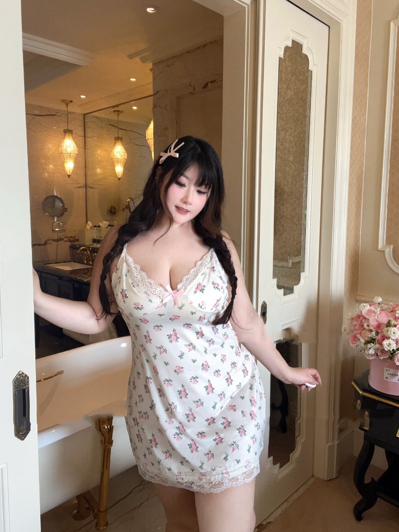 Babydoll Chemise Night - Dames Sexy Plus Size Lingerie Elastische