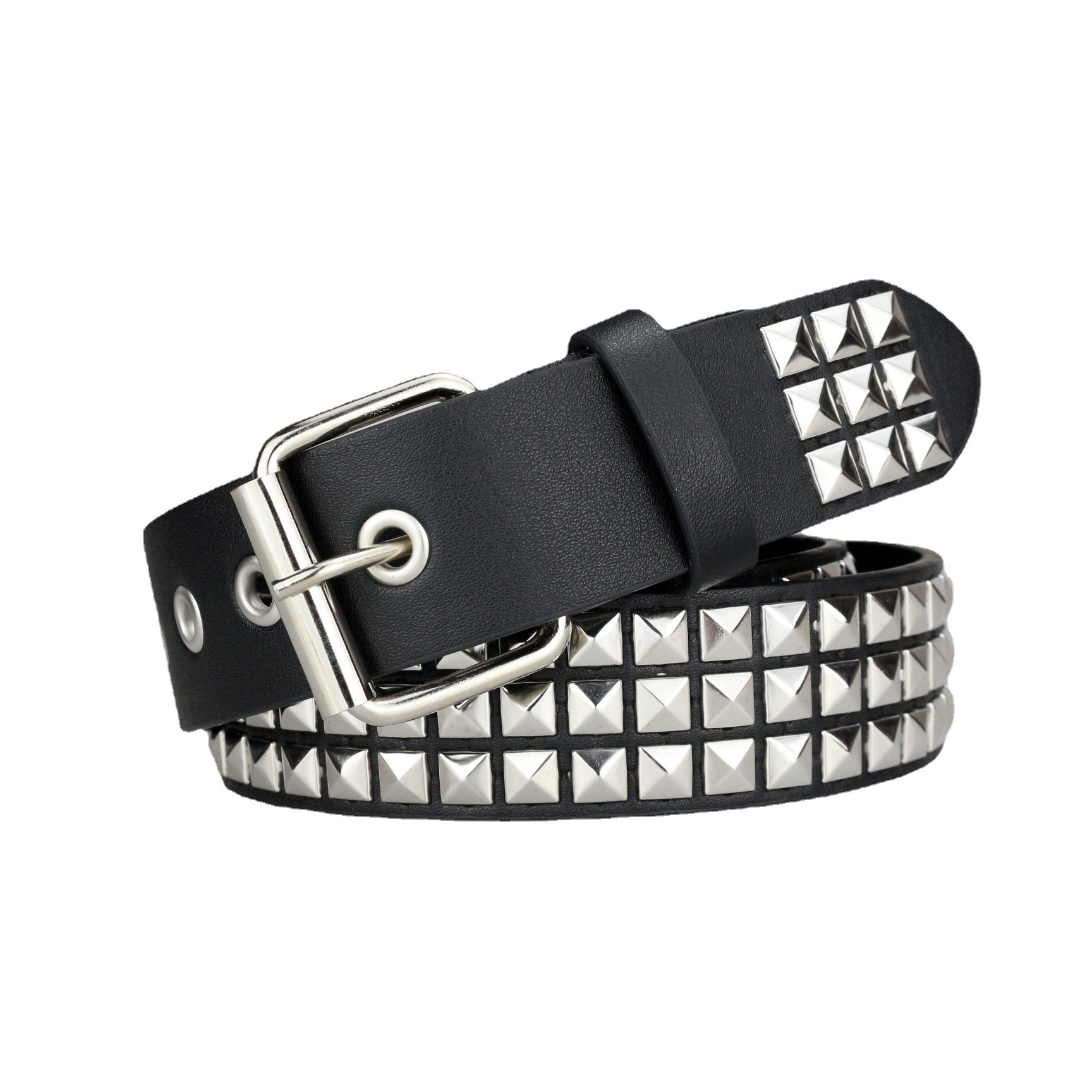 Corset Waist Cinch - Bezaaid riem mannen vrouwen punk piramide