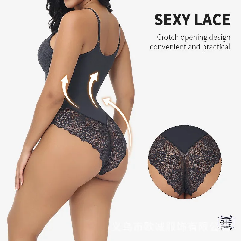 GUUDIA Kanten bodysuit V-hals  - Shapewear Bodysuit Firm recensie en prijs