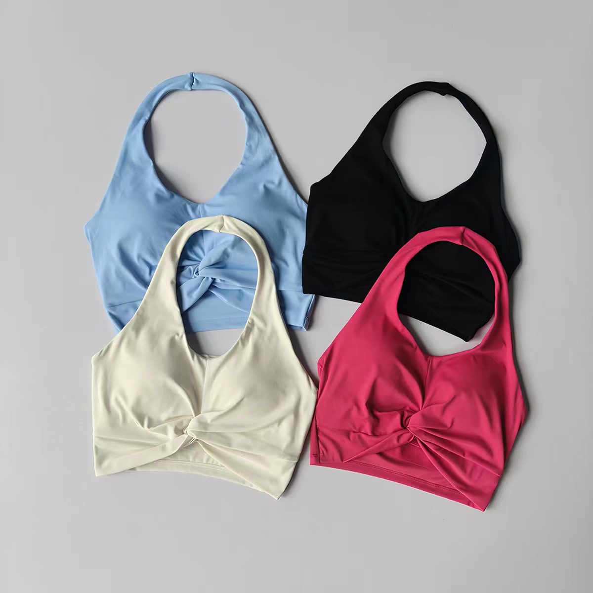 Sportbeha met halternek, push- - Push Up Bra Padded recensie en prijs