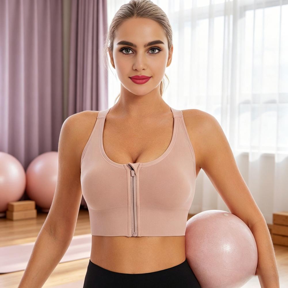 Draadloze sportbeha met ritssl - Sports Bra High Impact recensie en prijs