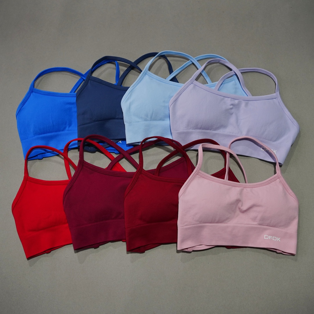 DFDK Geribbelde naadloze yoga- - Push Up Bra Padded recensie en prijs